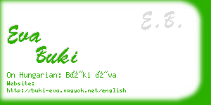 eva buki business card